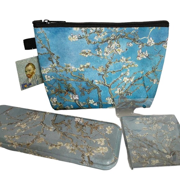 Van Gogh Almond Blossom, Floral Bag Desk Set Immersive Lighthouse Exclusive NEW - Picture 3 of 14